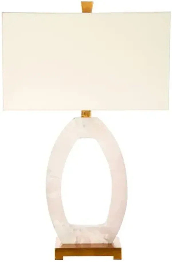 Paige Quartz Table Lamp - Light Pink - Bradburn Home