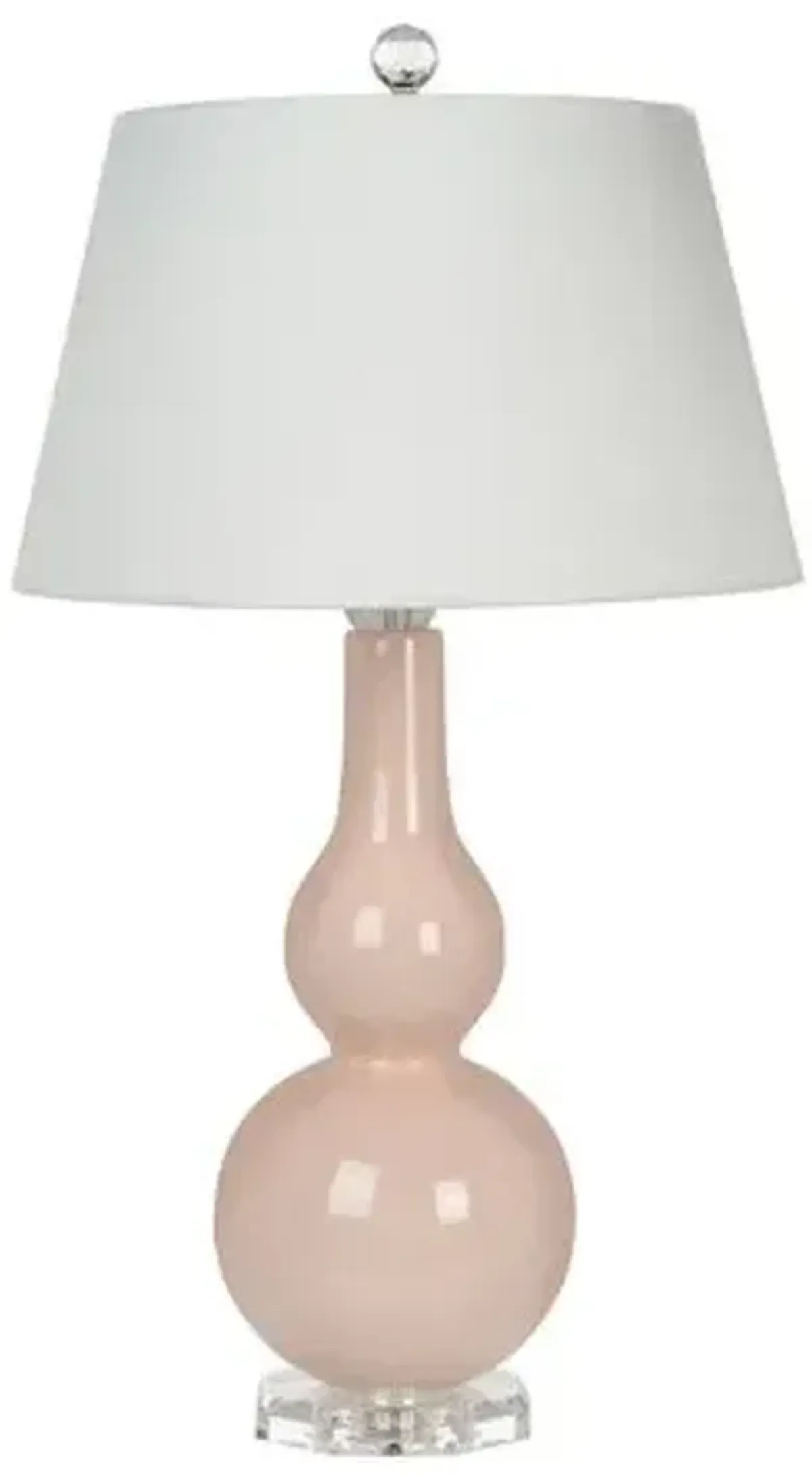 Melea Markell Ceramic Table Lamp - Pink - Bradburn Home
