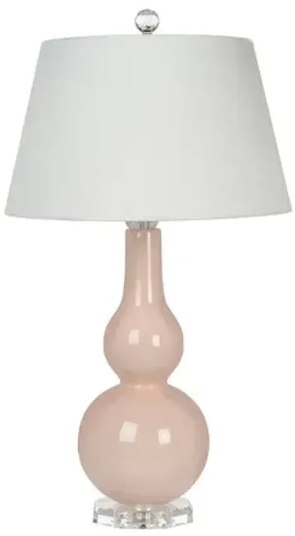 Melea Markell Ceramic Table Lamp - Pink - Bradburn Home