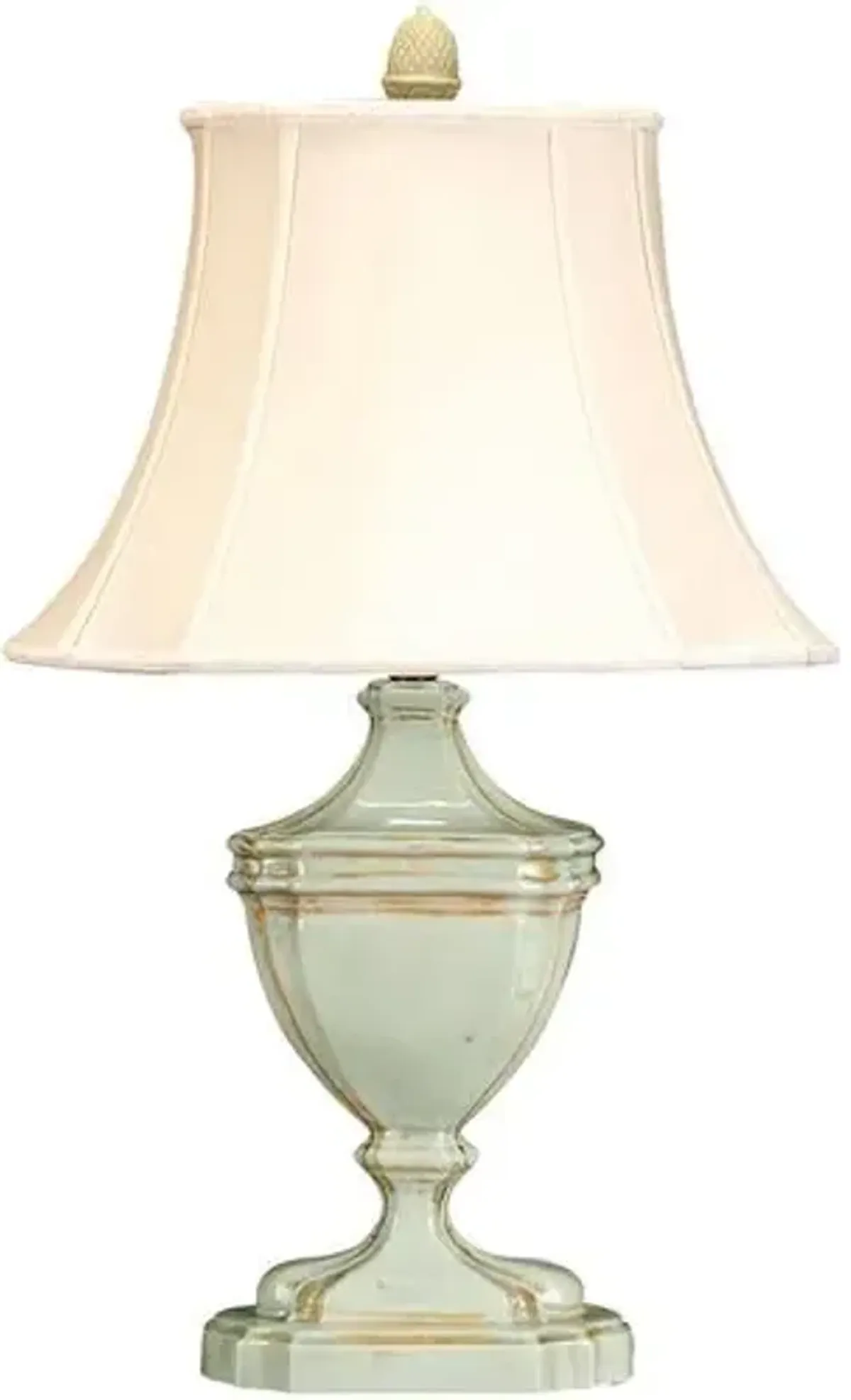 Villa Victoria Ceramic Table Lamp - Aqua - Bradburn Home - Blue