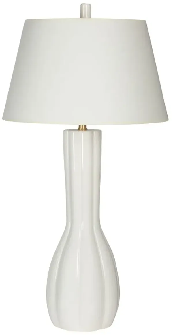 Barclay Butera - Bradburn Home - Blanc Dahlia Ceramic Table Lamp - White