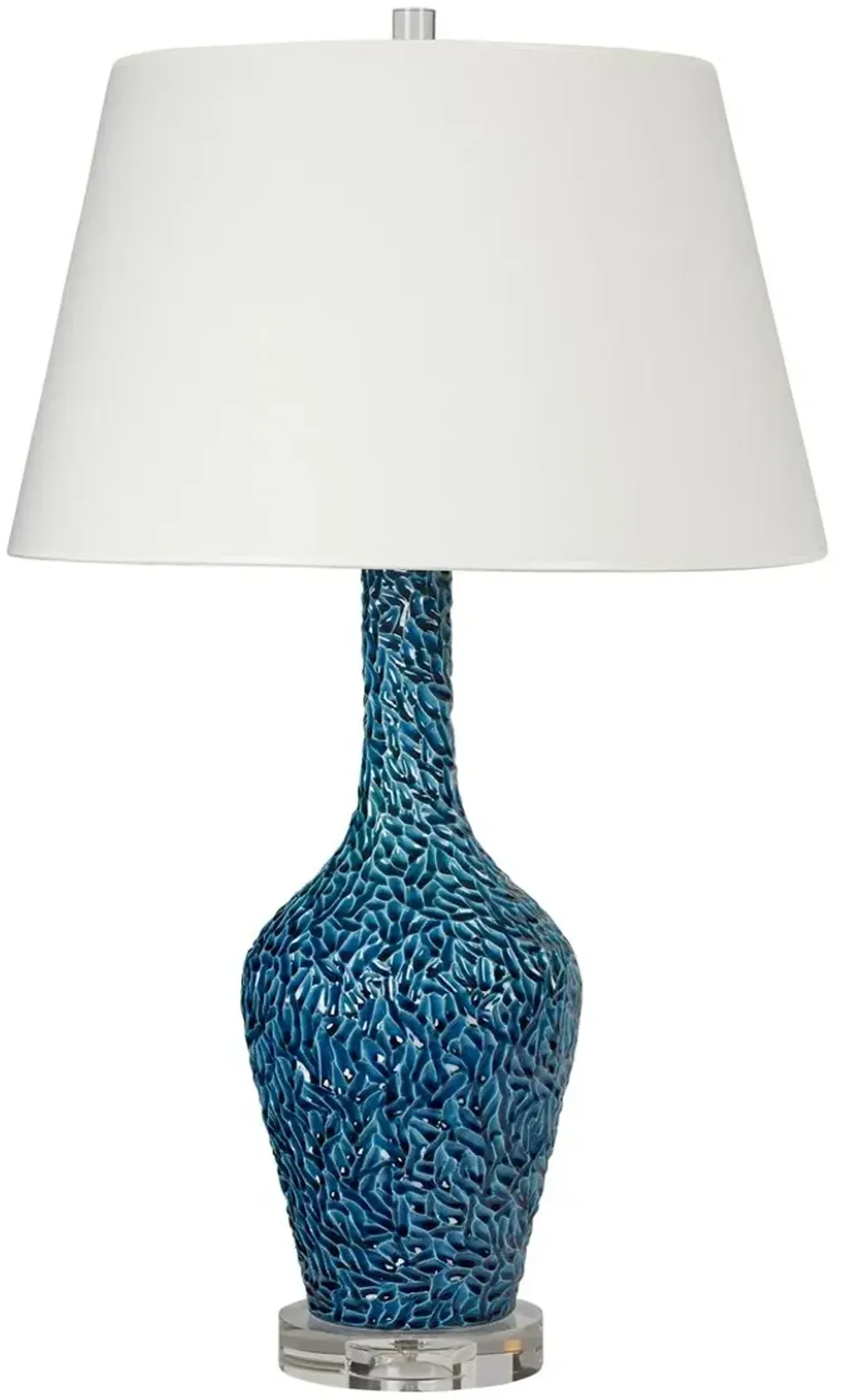 Barclay Butera - Bradburn Home - Carlsbad Ceramic Table Lamp - Teal Blue