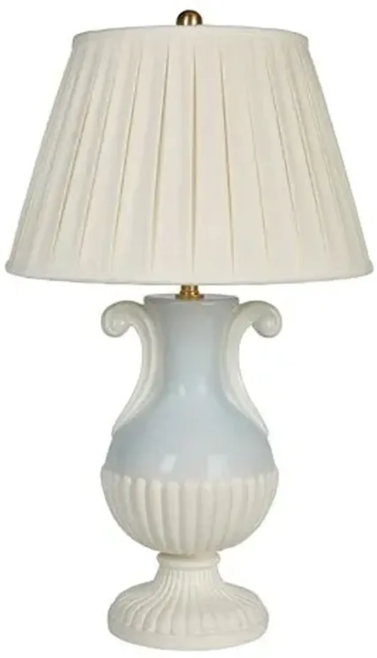 Melea Markell Worchester Ceramic Table Lamp - Blue/White - Bradburn Home