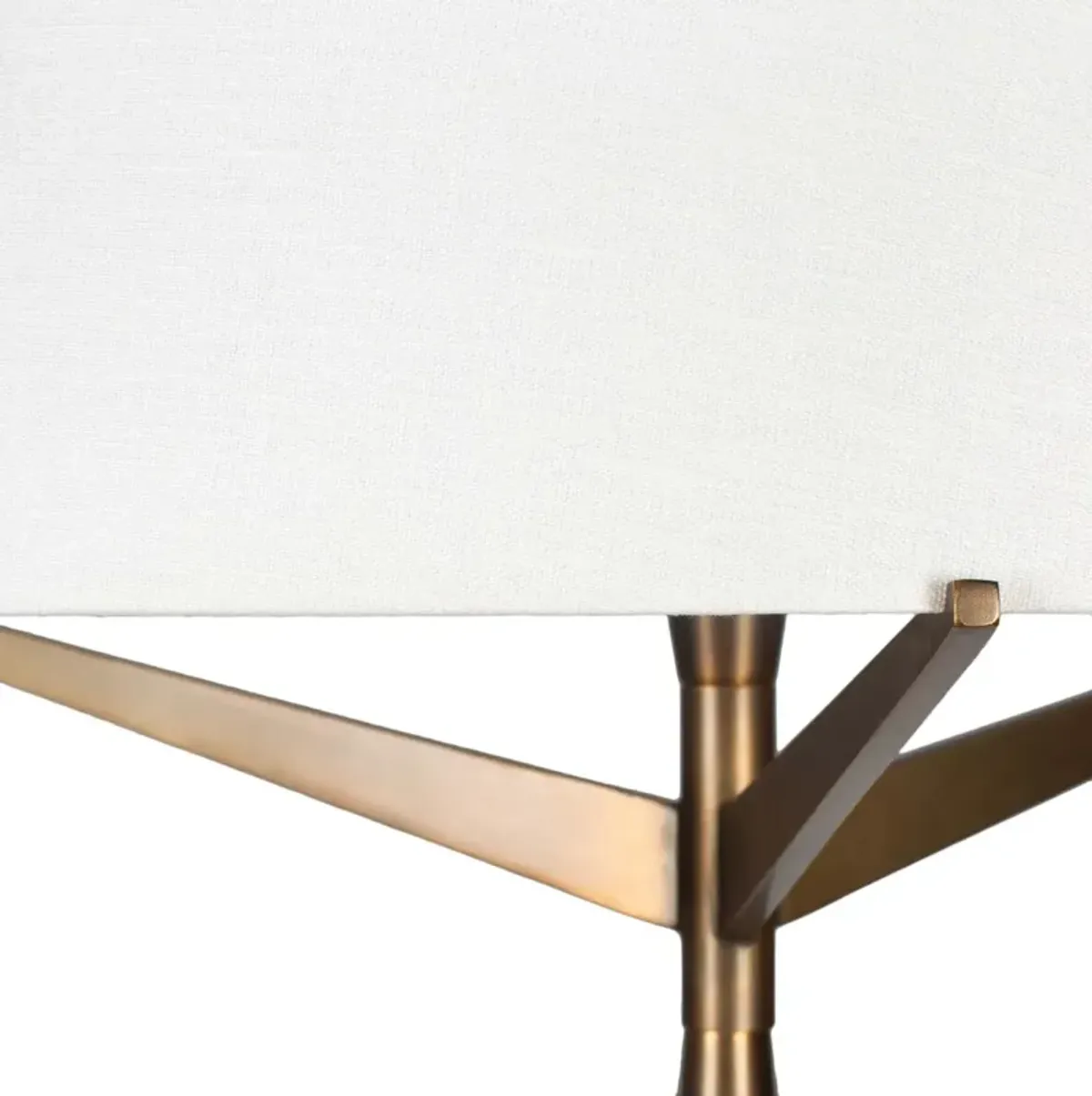 Camelback Floor Lamp - Natural Wood/Copper - Bradburn Home