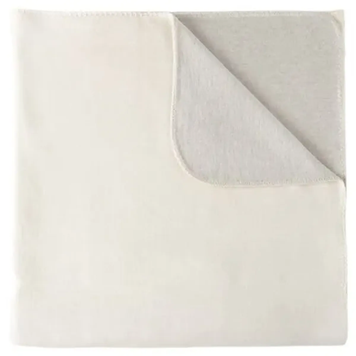 Alta Reversible Cotton Blanket - Peacock Alley - Ivory