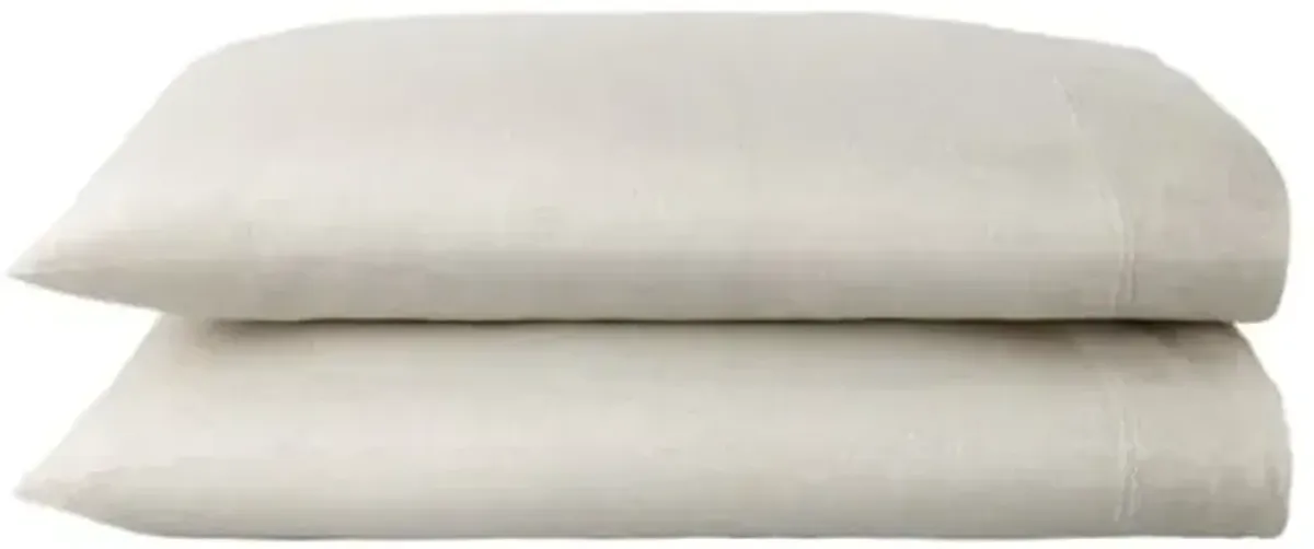 Set of 2 European Washed Linen Pillow Cases - Peacock Alley