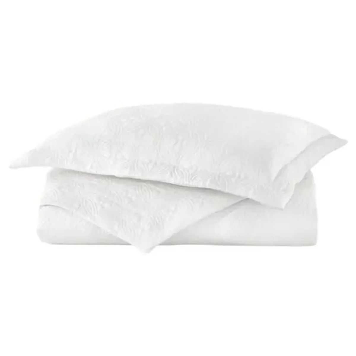 Lucia Matelassé Coverlet - Peacock Alley - White