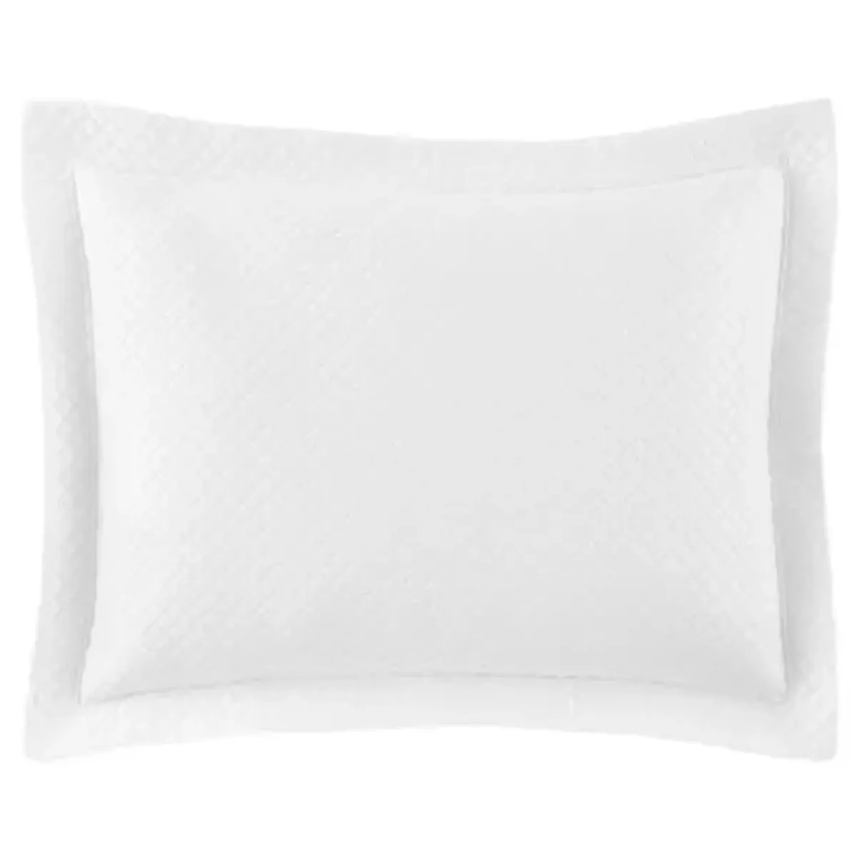 Oxford Matelassé Sham - Peacock Alley - White