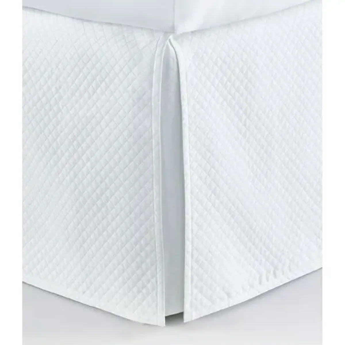 Oxford Matelassé Bed Skirt - Peacock Alley - White