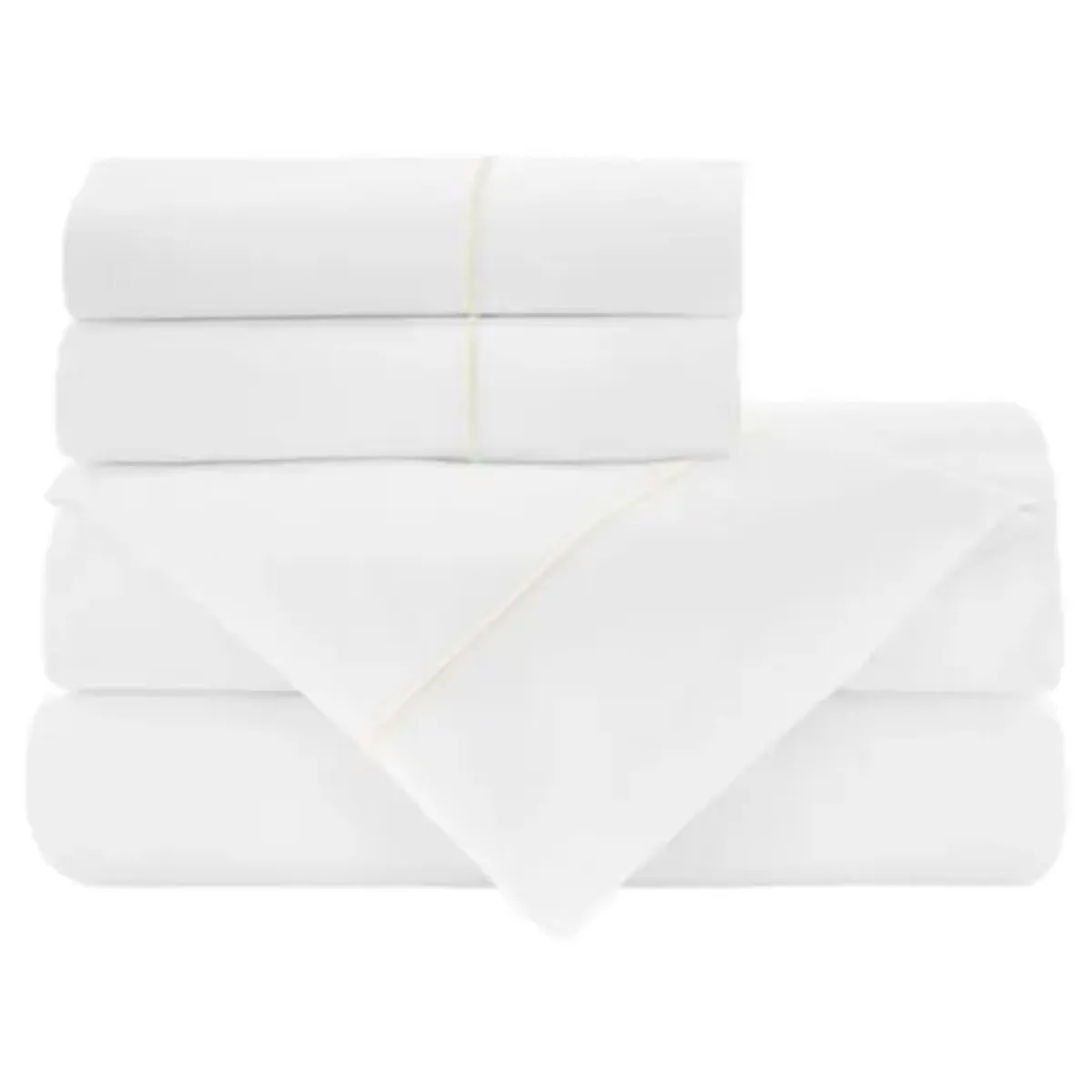 Soprano II Sateen Sheet Set - Peacock Alley - Ivory, 300 Thread Count, Egyptian Cotton Sateen, Soft and Luxurious