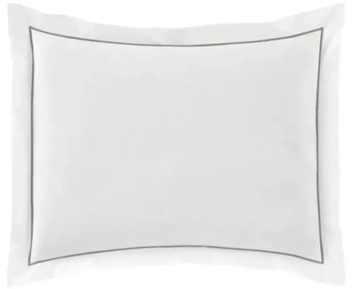 Soprano II Sateen Sham - Peacock Alley - Silver