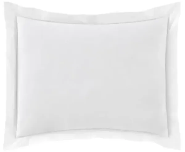 Soprano II Sateen Sham - Peacock Alley - White