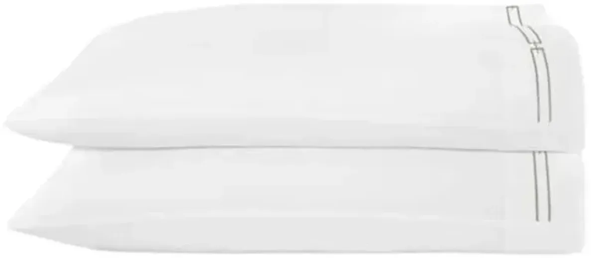 Set of 2 Stanza Embroidered Pillow Cases - Peacock Alley