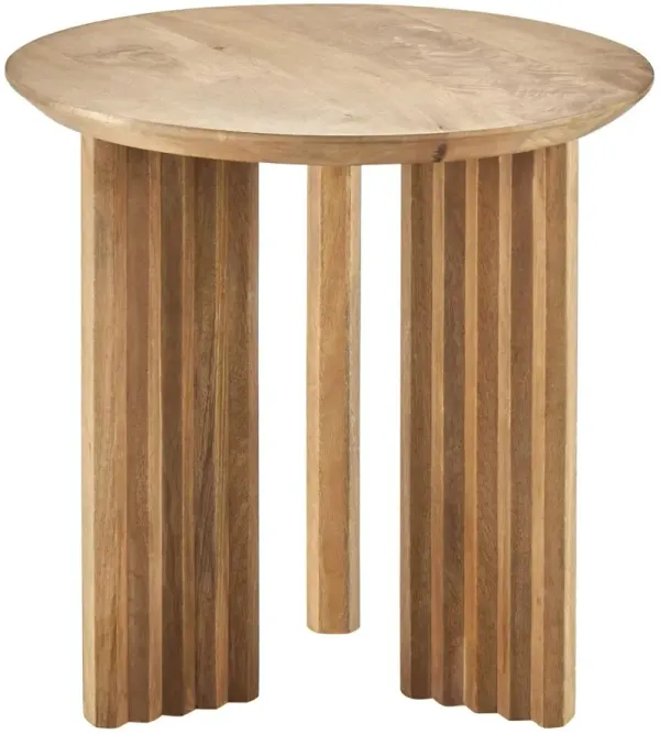 Siona 18" Round Wooden End Table