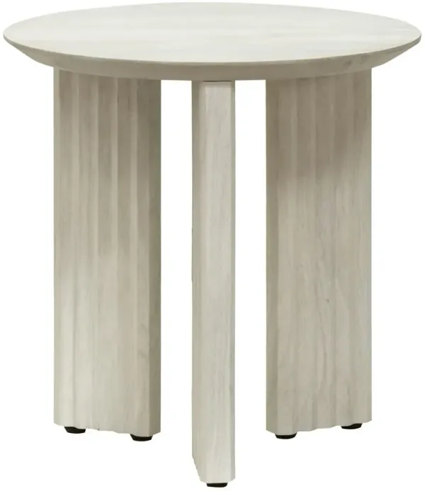 Siona 18" Round Wooden End Table