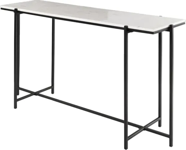 Zarina Rectangle Marble Top Console Table