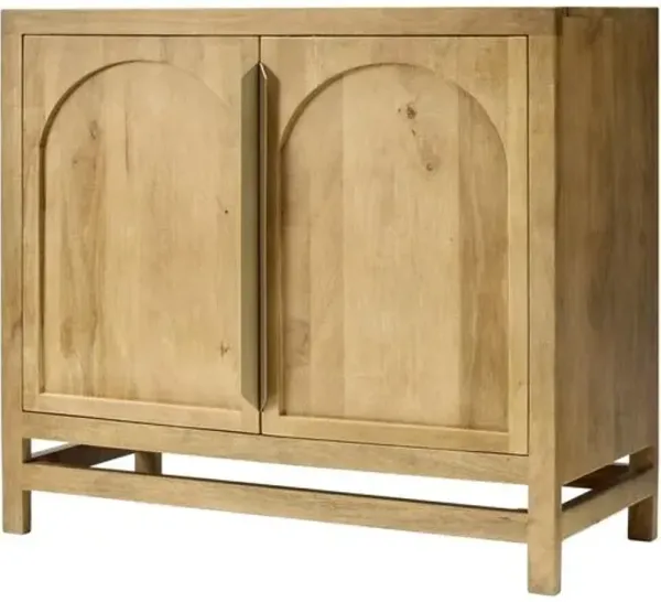 Evian 2-Door Wooden Cabinet - Brown