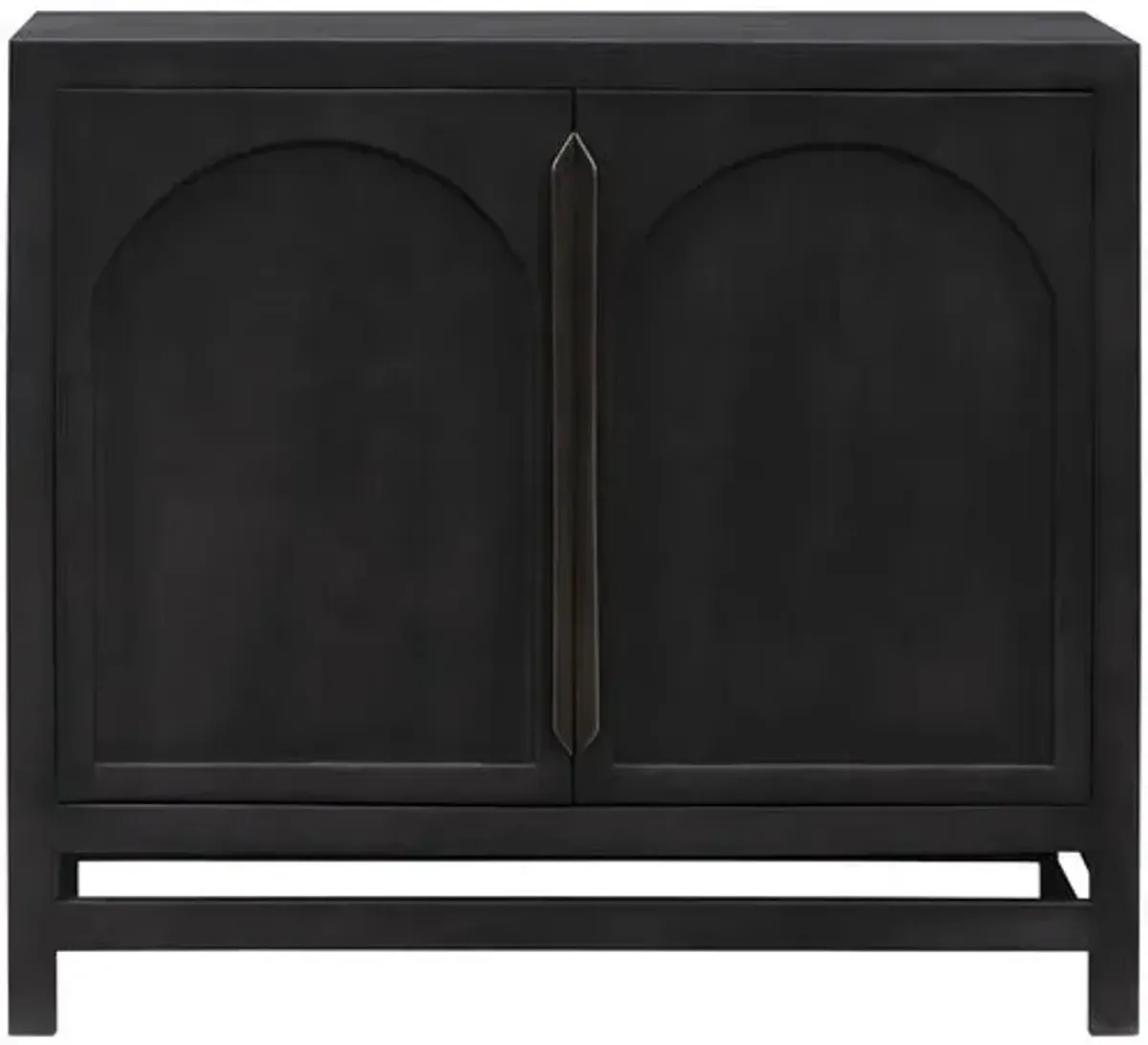 Evian 2-Door Wooden Cabinet - Black