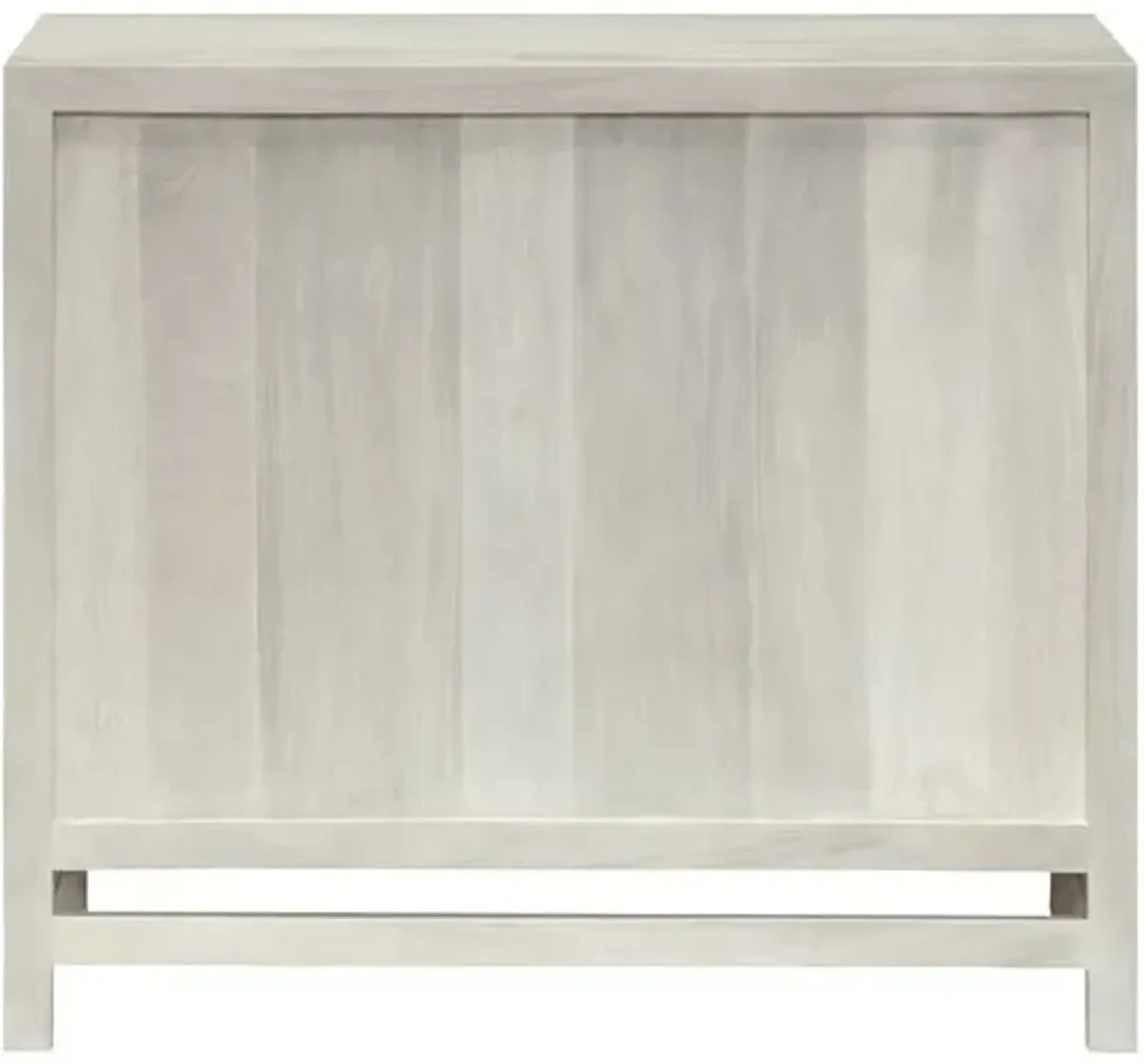 Evian 2-Door Wooden Cabinet - White