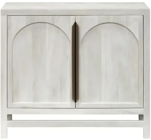 Evian 2-Door Wooden Cabinet - White