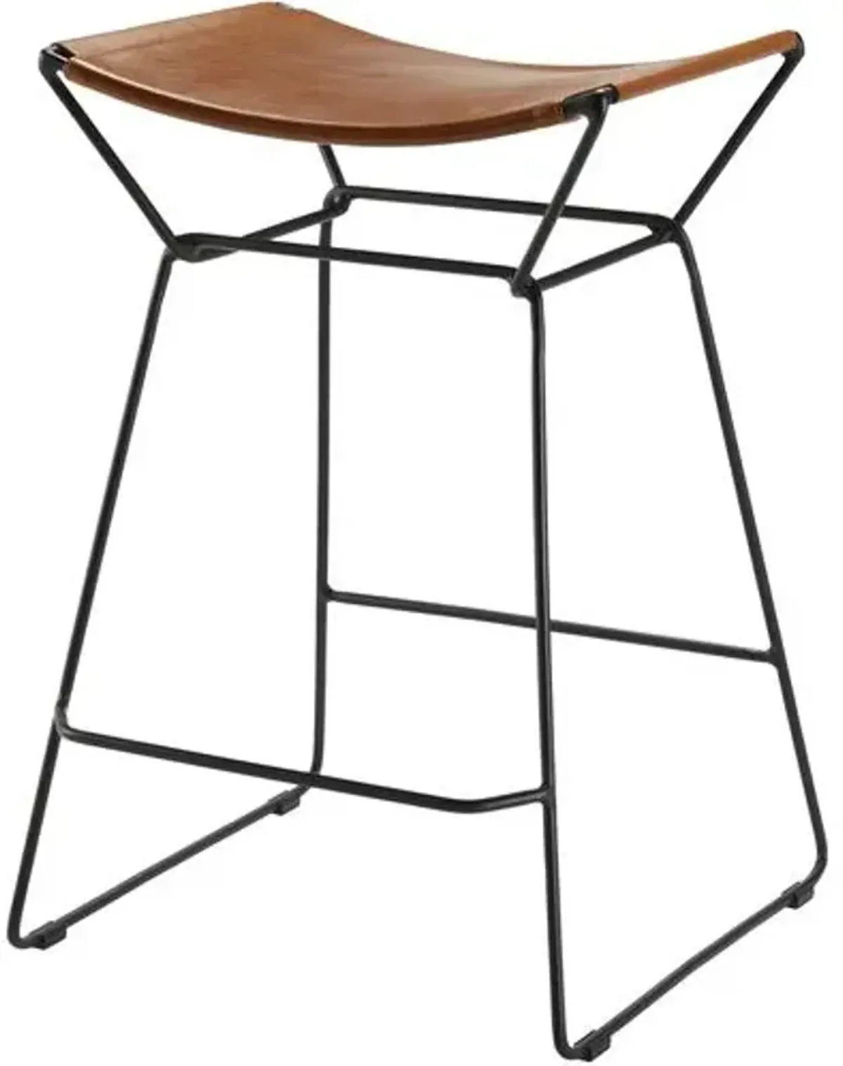 Lorabeth Leather Counter Stool