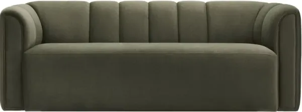 Yoselin 86" Velvet Sofa - Olive