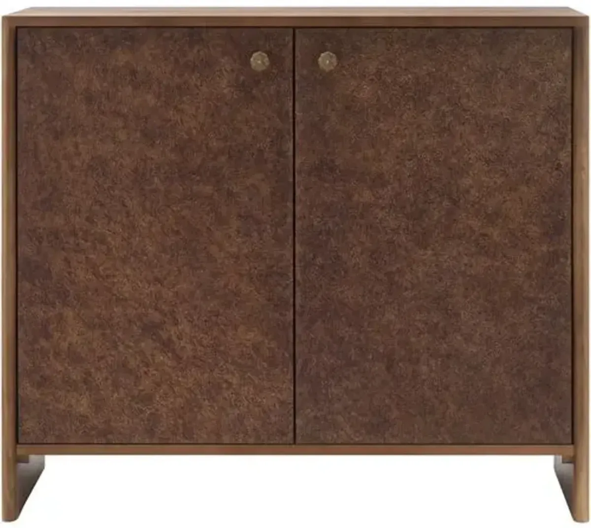 Lenira Oak Cabinet - Brown