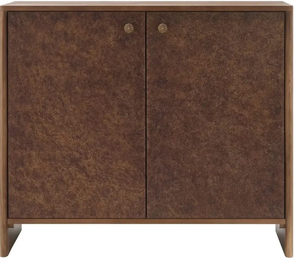 Lenira Oak Cabinet, Brown