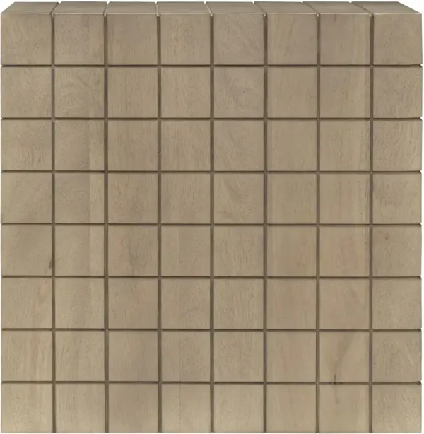 Kirrily 20" Cube Wooden End Table