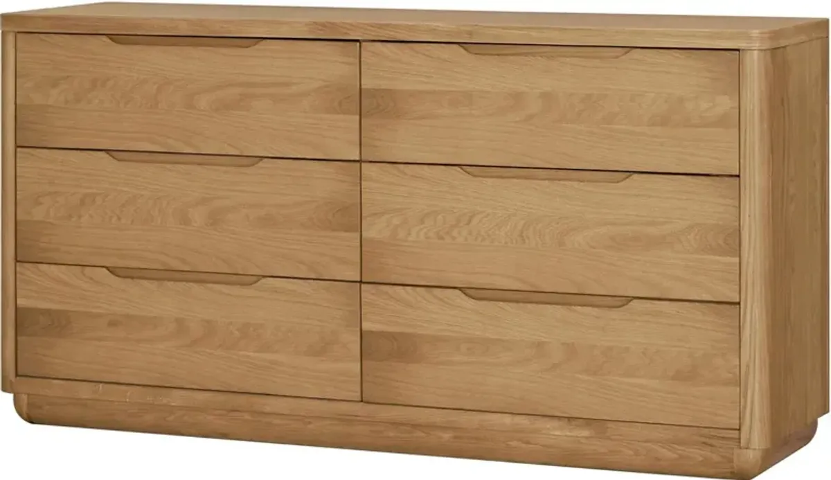 Ruvan 6-drawer Dresser, Brown