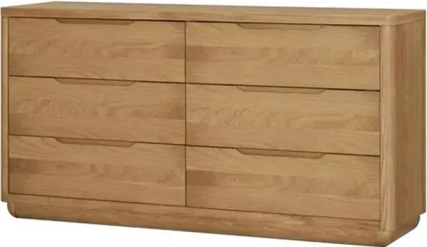 Ruvan 6-drawer Dresser - Brown