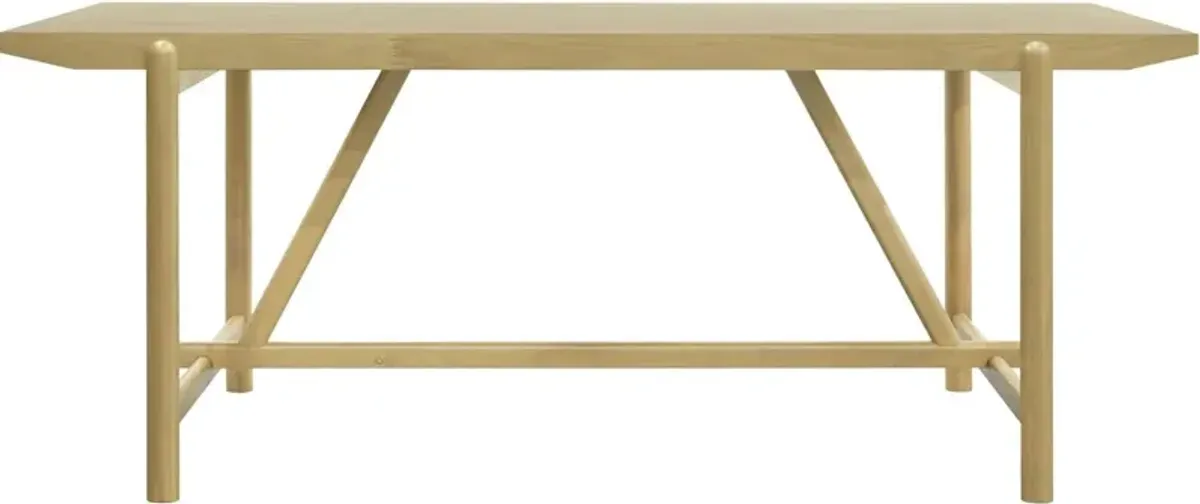 Ruelle 80" Oak Rectangular Dining Table - Natural