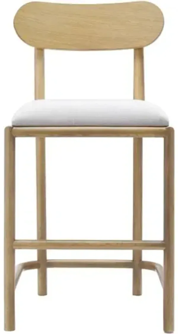 Ruelle Oak Bar Stool - Brown