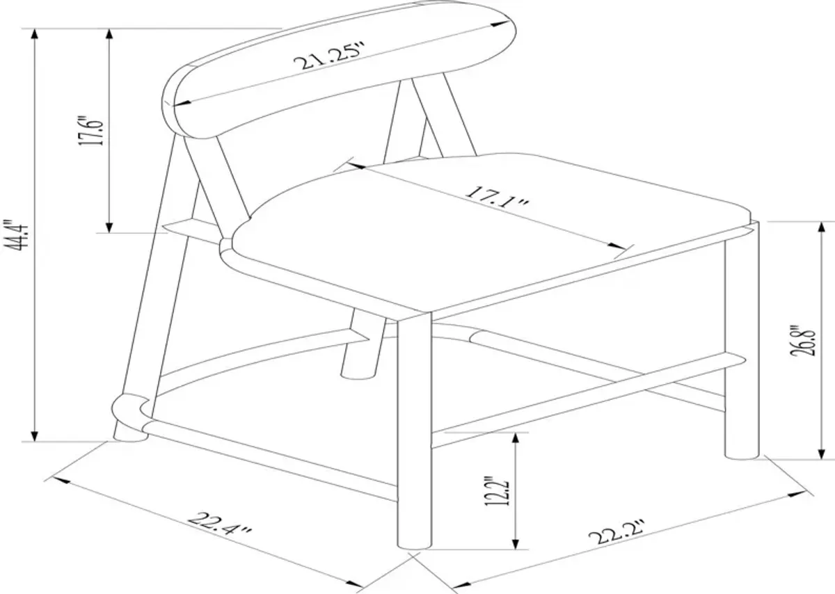Ruelle Oak Counter Stool - Natural