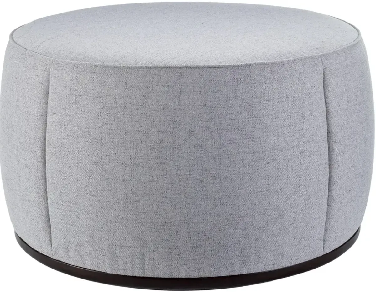 Yarin 36" Round Upholstered Ottoman