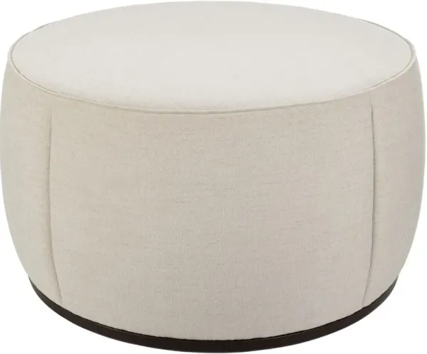 Yarin 36" Round Upholstered Ottoman