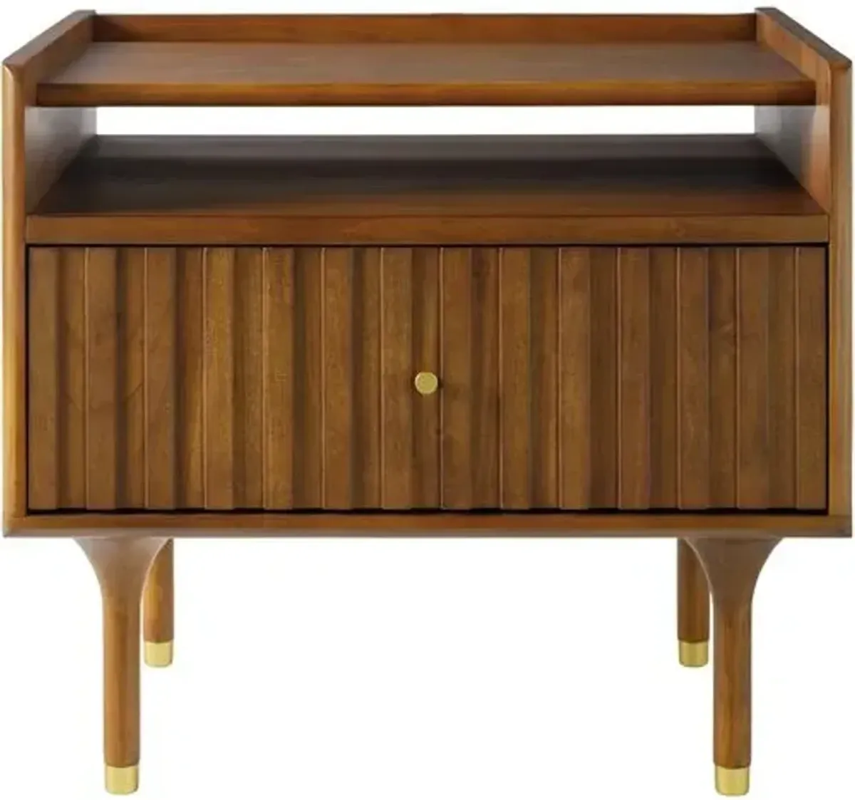 Yandel 1-Drawer Nightstand - Brown