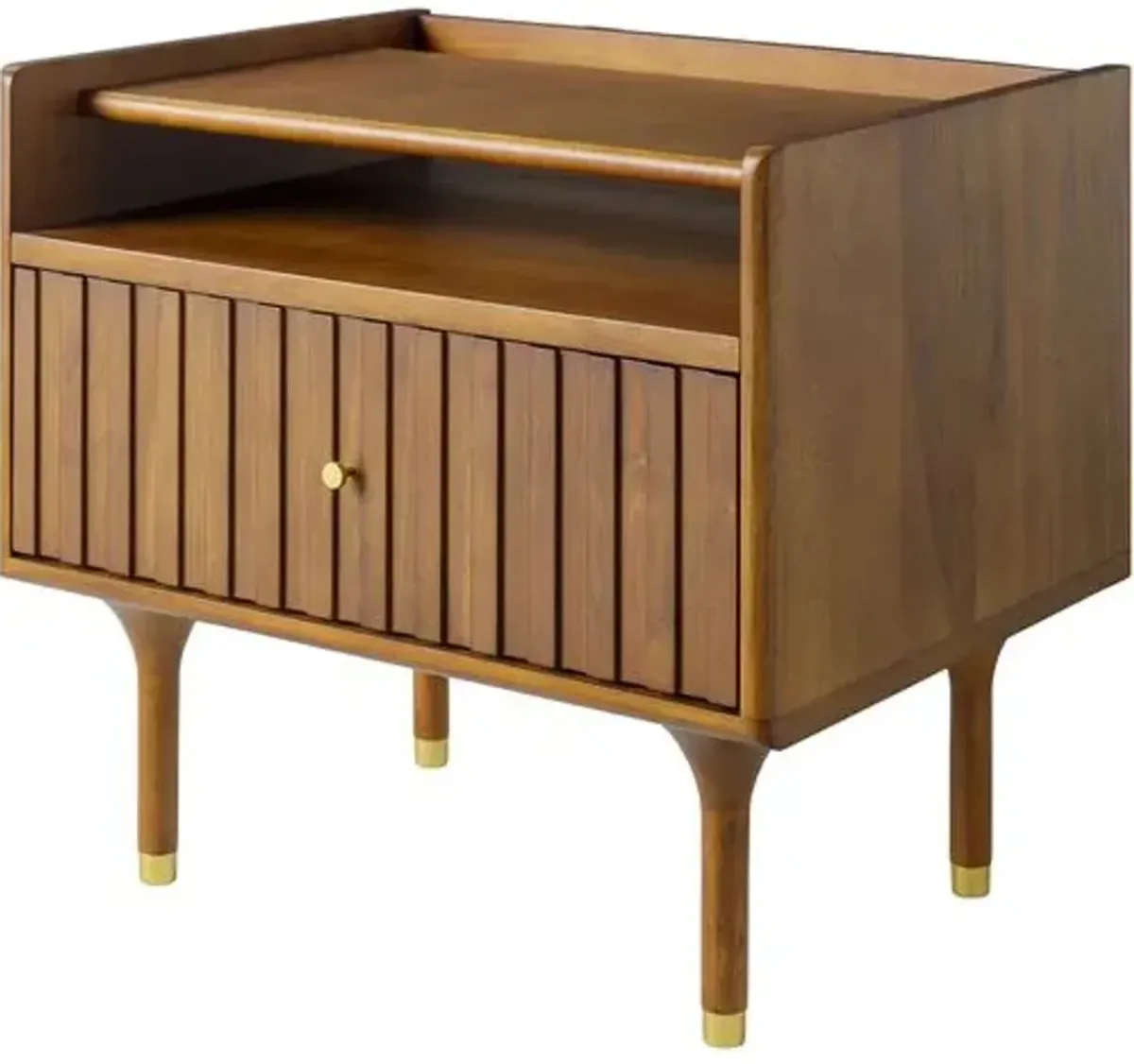 Yandel 1-Drawer Nightstand - Brown