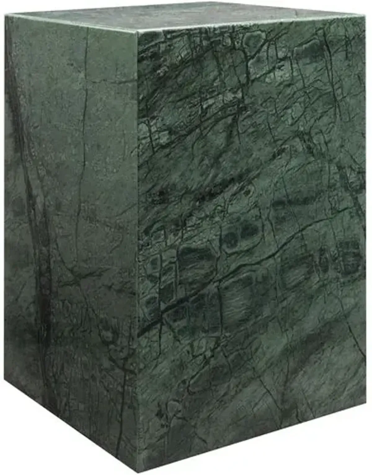 Novan 20" Marble End Table - Green