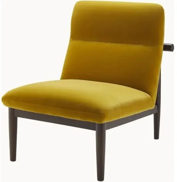 Mylia Accent Chair - Yellow, Comfortable, Durable