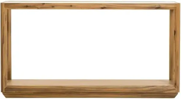 Xylara 55" Acacia/Glass Console Table - Natural - Brown