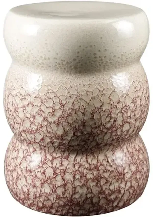 Roswyn Patterned Ceramic Garden Stool