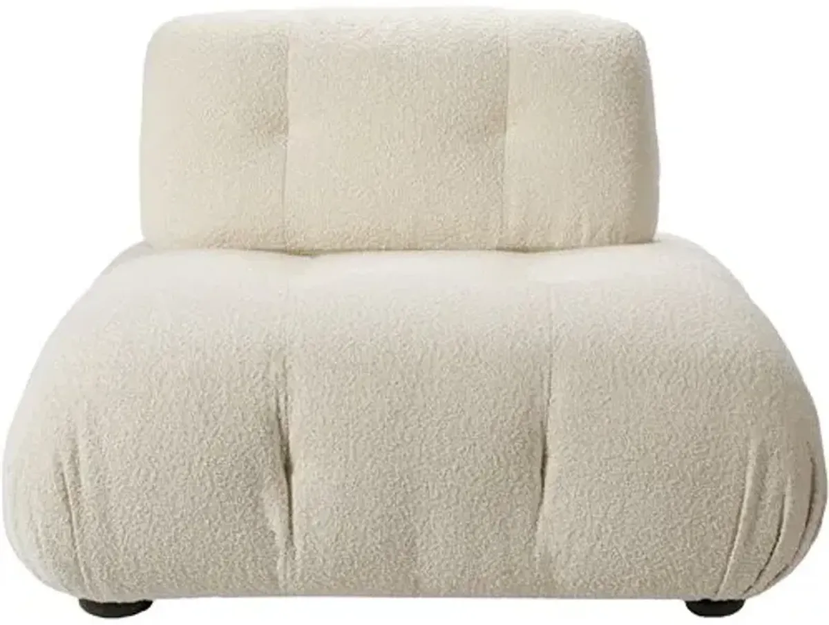 Rivelle Boucle Modular Chair - Cream - Ivory