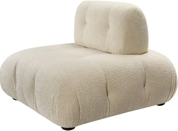 Rivelle Boucle Modular Chair, Cream