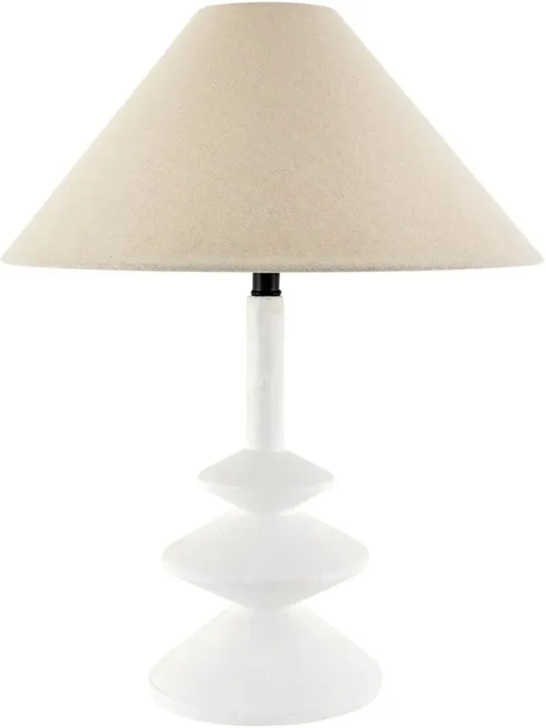 Nolana Table Lamp - White/Natural