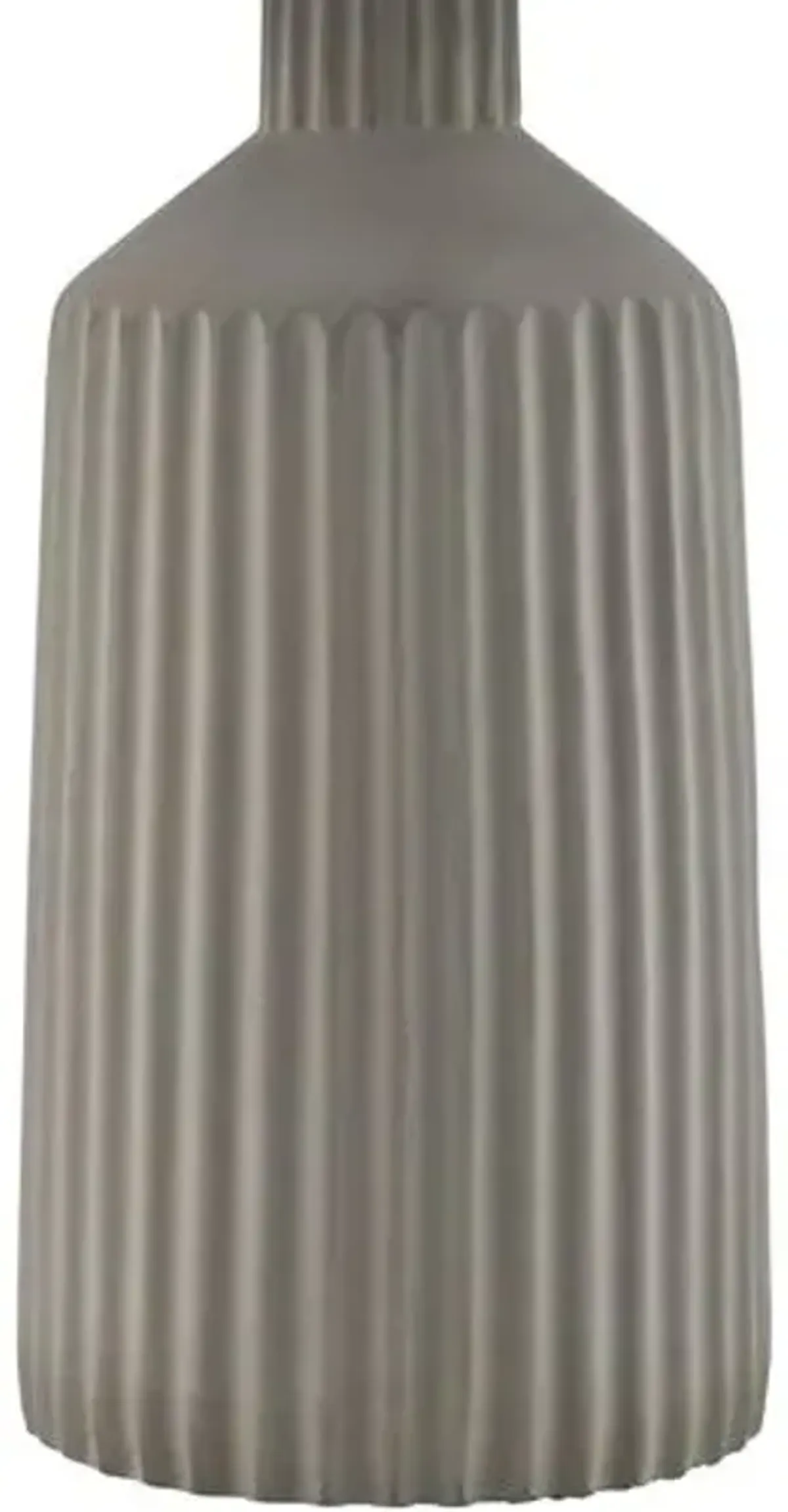 Nimue Scalloped Table Lamp - Gray