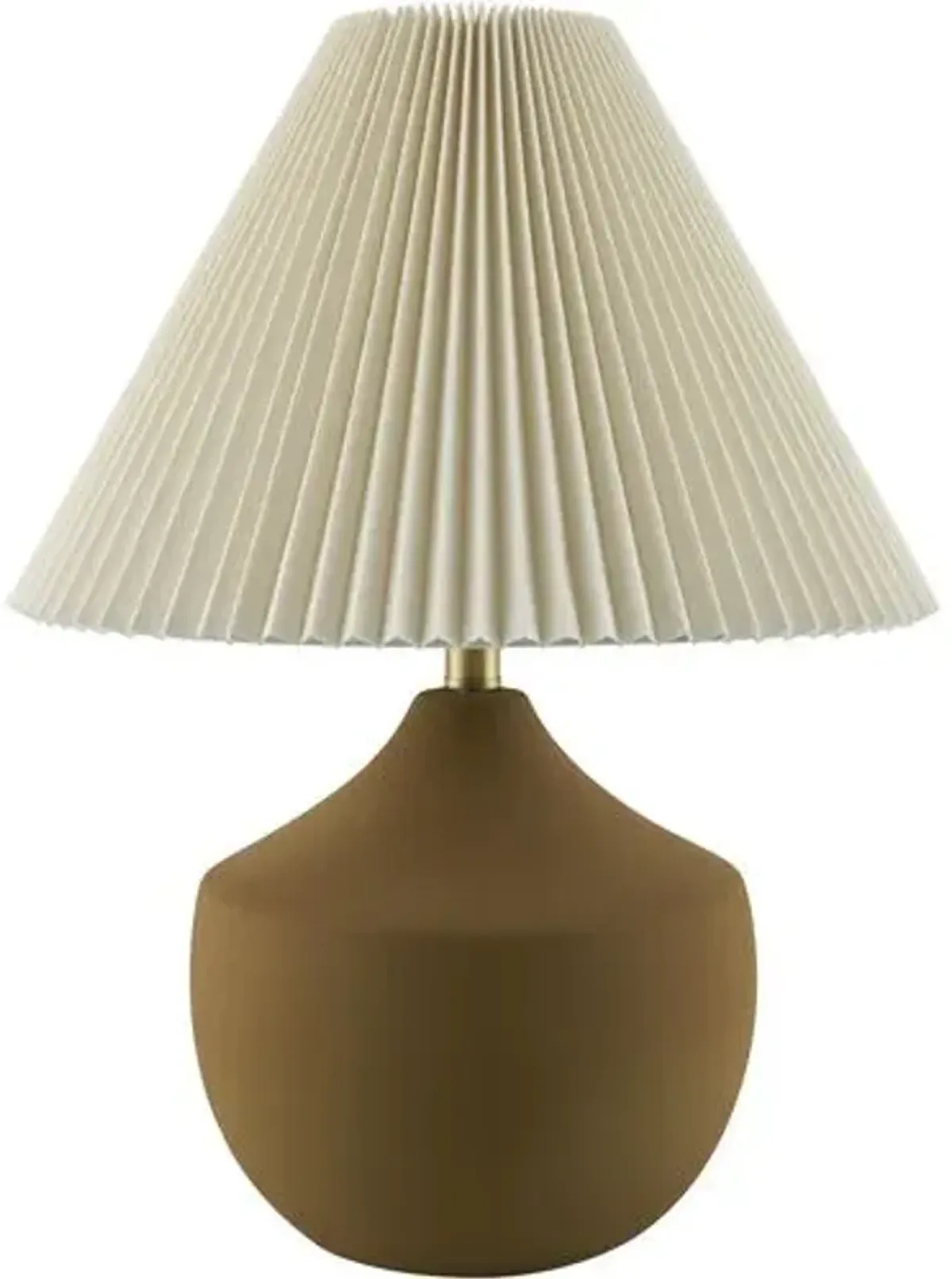 Raelynn Ceramic Table Lamp - Brown