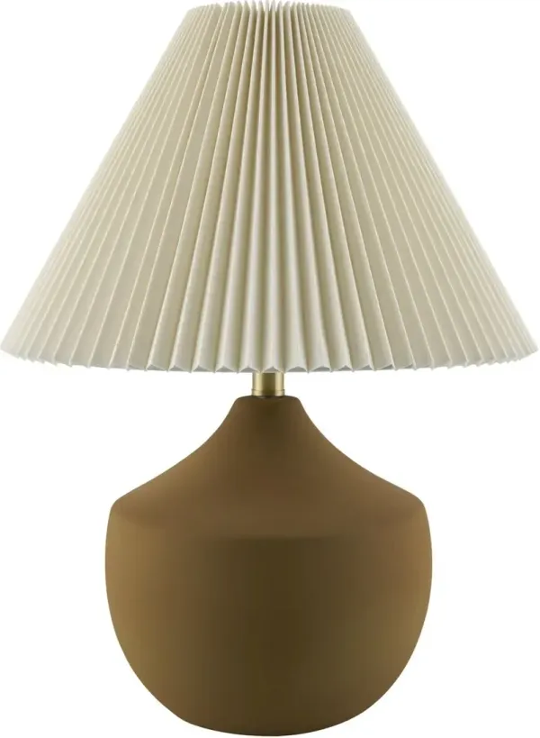 Raelynn Ceramic Table Lamp - Brown