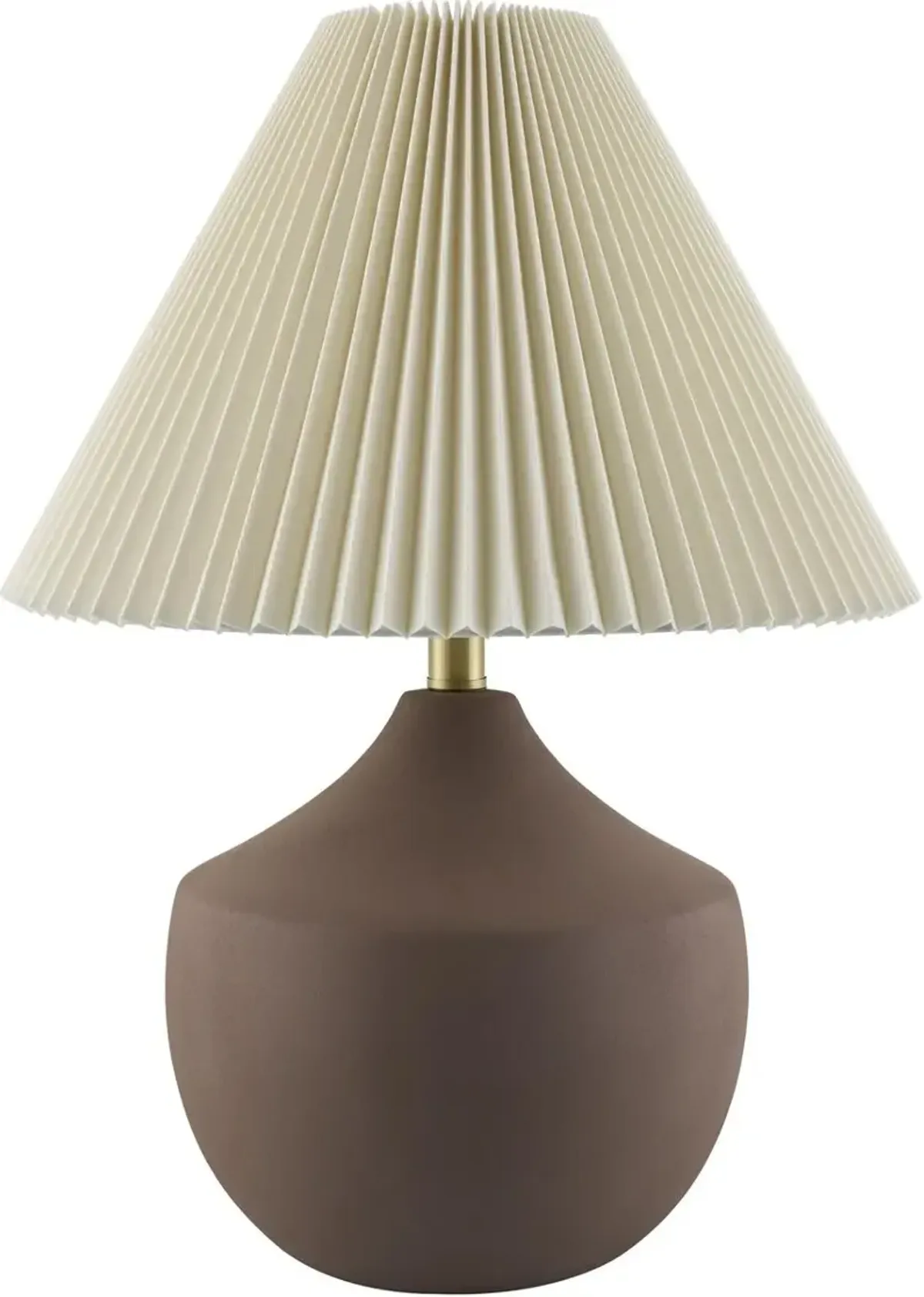 Raelynn Ceramic Table Lamp - Brown