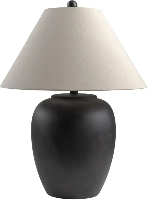 Wrenlo Ceramic Table Lamp - Black
